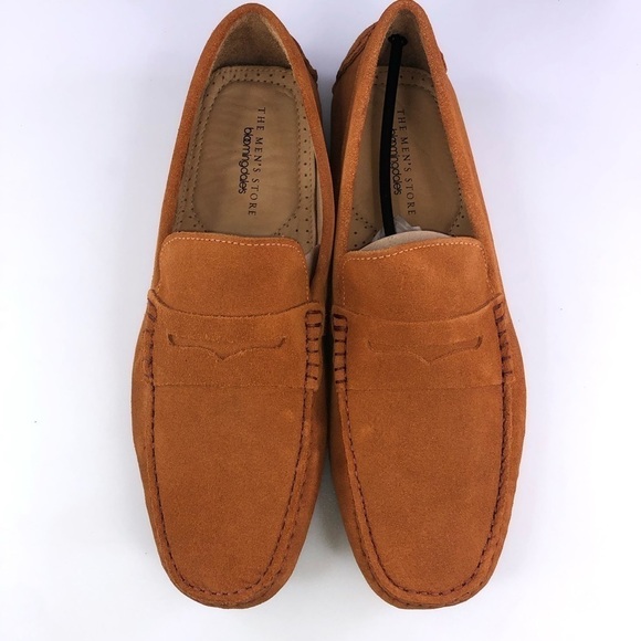 The Men’s Store Bloomingdales Marigold Penny Driver Loafer Shoes - Picture 5 of 8